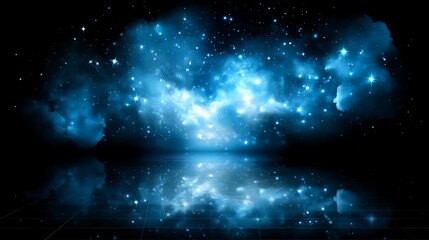 Wall Mural - luminous celestial reflection cosmic dreamscape starry light glowing night universe tranquil backdro
