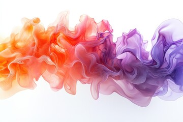 Leinwandbilder - Colorful smoke swirl blending shades of pink and blue creates a dynamic and artistic visual effect in a vibrant abstract composition
