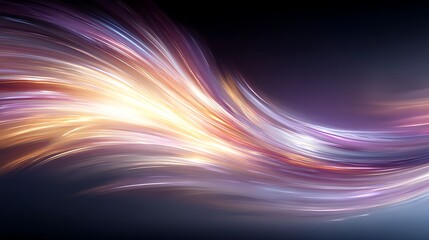 Wall Mural - radiant light waves streaming through the darkness a visual symphony of color and motion.