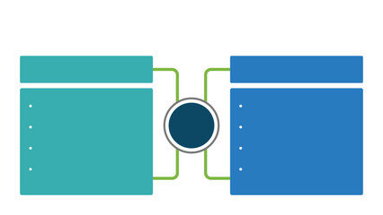 Wall Mural - current vs future state infographic presentation layout fully editable.