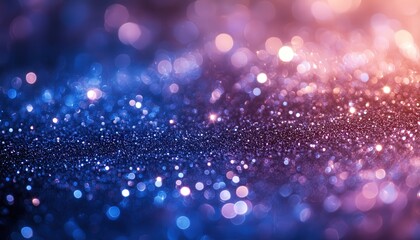 Fototapete - Colorful sparkles create a dazzling effect on a surface during a festive celebration at dusk, showcasing vibrant hues of blue, purple, and gold in a mesmerizing display
