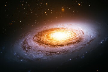 a mysterious object is discovered in the middle of a colorful galaxy, constantly shifting in hue and