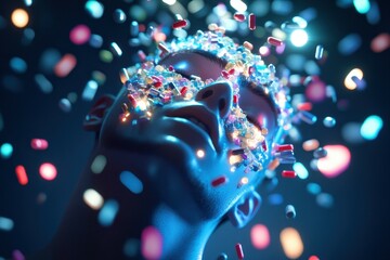 Wall Mural - a new drug allows people to experience alternate realities in their dreams, but some users become ad