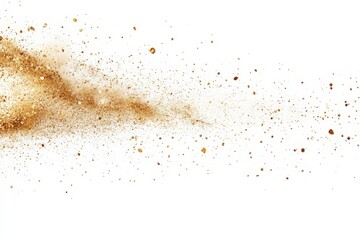 Leinwandbilder - Galactic dust and starry particles create a cosmic atmosphere with shimmering lights in a dark space background
