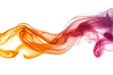 Leinwandbilder - Colorful smoke swirl blending shades of pink and blue creates a dynamic and artistic visual effect in a vibrant abstract composition