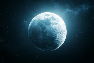 Wall Mural - full moon in the night sky