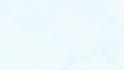 Aufkleber - Light blue, cyan waves. Sea, streaming water concept. Flowing subtle curves. Line art pattern. Technology background. Vector colored watermark. Abstract design for landing page, banner, digital