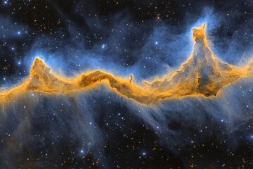 Wall Mural - cosmic nebula landscape