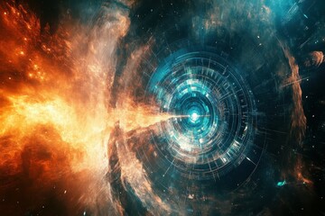 Wall Mural - a scientist discovers a way to predict the future with perfect accuracy, but soon realizes that each