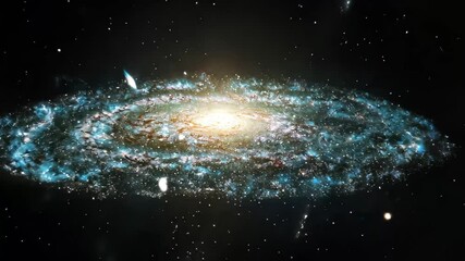 Wall Mural - cosmic galaxy bursting with stars in the vast expanse of space, cosmic galaxy with stars, bursting g