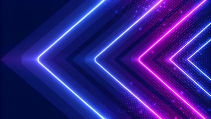 Aufkleber - Blue and purple neon lights glowing background, futuristic aesthetic with vibrant colors and electric atmosphere, ideal for modern digital designs and abstract visual presentations