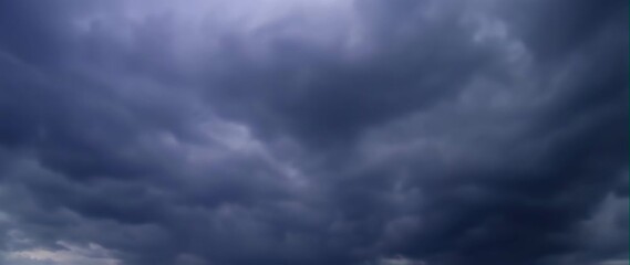 Wall Mural - Anamorphic video Thunderstorm and lightning on the black clouds