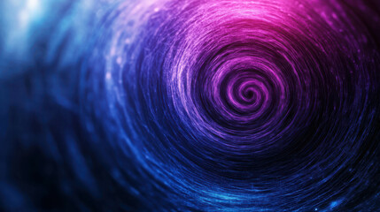 Wall Mural - Colorful Swirling Motion Creating Abstract Cosmic Vortex in Purple and Blue Shades