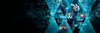 © ipopba - .AI, Machine learning, Business analysis, Science and artificial intelligence technology, Cloud computing, Network, Big data, communication, Digital transformation, Innovation and futuristic.