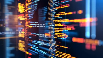 Digital Code Stream: Abstract Visualization of Programming
