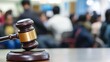 © Mey - A lawyer representing a refugee in an immigration case.
