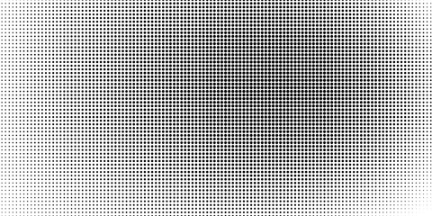Dotted halftone gradient texture. Fading polka dot background. Repeated dots gradation pattern background. Black vanishing comic pop art overlay backdrop. Halftone raster effect wallpaper. Vector