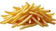 © naima - Hot french fries on white background simple style