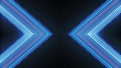 Aufkleber - Modern abstract high-speed light motion effect on black background. Futuristic glowing lines, dynamic energy flow, digital light trails, and speed motion blur in dark space background.