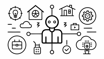 Innovations editable icons set featuring modern vector illustrations for creative design and digital development themes perfect for web user interface elements