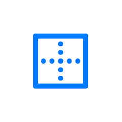 Wall Mural - squareshape split 2x2 dotted icon