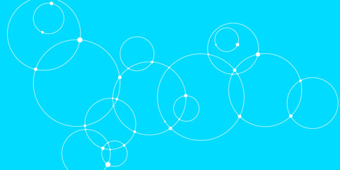 Wall Mural - structure molecule communication science design. circles design connected vector background. network