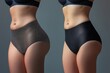 © YouraPechkin - Demonstration of different styles of women's high-waisted underwear showcasing fit and design