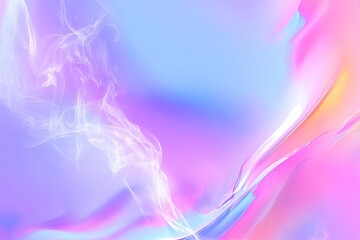 Wall Mural - Abstract Gentle Smoke Effect on Pastel Gradient Background, Soft Flowing Texture