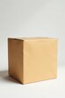 © chaikrit - Solid brown box against pure white, clean background, carton, white, studio