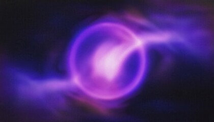 Poster - abstract digital art of swirling violet and blue light wave on dark background for tech design, music visuals, wall art, or futuristic interface element

