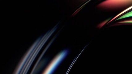 Wall Mural - abstract animation, background with color refraction effect, 4k seamless looped video, 3d render