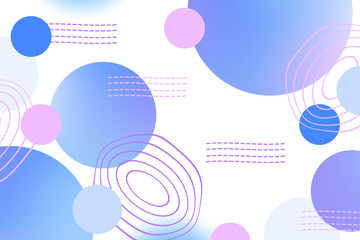 Wall Mural - Abstract geometric background gradient soft light blue purple with line for Graphic business background hitech technology digital design illustration web template backdrop desktop wallpaper bubbles