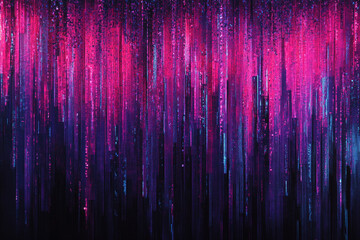 Wall Mural - abstract pink and purple vertical lines digital art background