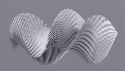 Aufkleber - monochrome wave sculpture for digital art and branding