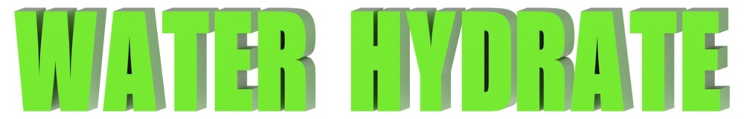 Wall Mural - Water Hydrate - 3d text , 3d render