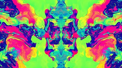 Wall Mural - Captivating colorful abstract background featuring a kaleidoscope vision with ambient light and drone view for artistic inspiration