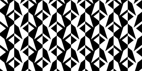 Aufkleber - showcases a seamless pattern composed of black and white triangles arranged in a repeating, geometric design. The triangles are interlocked, creating a sense of depth and movement.