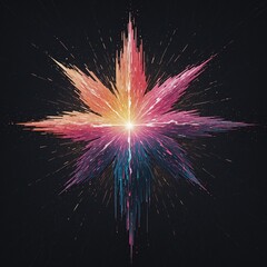 Wall Mural - fireworks in the night sky
