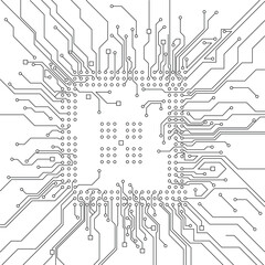 Wall Mural - high-tech technology background texture. circuit board vector illustration