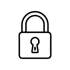lock icon on transparent background for apps and websites