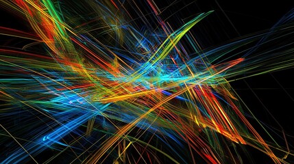 Wall Mural - colorful abstract background with neon glow effect creating a vivid and dynamic atmosphere of artist
