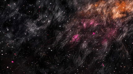 Wall Mural - mohair microscope fibers