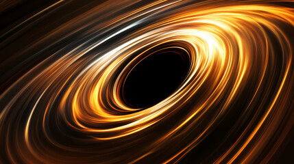 Wall Mural - abstract spacescape, black hole. light warp speed motion blur background. generative ai. plasma-wove