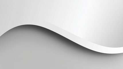 Wall Mural - smooth white and gray wavy abstract background