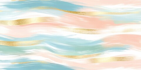 Aufkleber - Colorful background with gold and blue stripes and a pink and white stripe. The overall effect is a sense of luxury and elegance