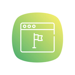 Web  Icon vector stock illustration
