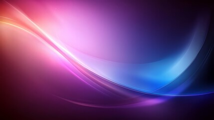 Aufkleber - Purple and blue wave with a purple and pink background. The colors are vibrant and the wave is flowing
