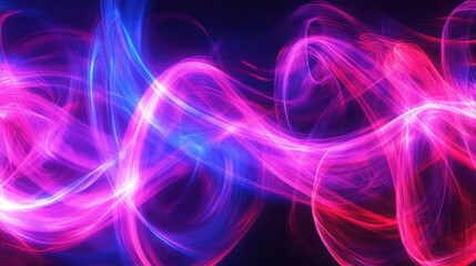 Wall Mural - abstract glowing swirling lines