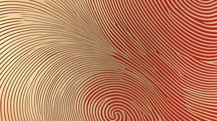 Fototapete - Red and gold swirl patterned background. The pattern is very intricate and has a lot of detail