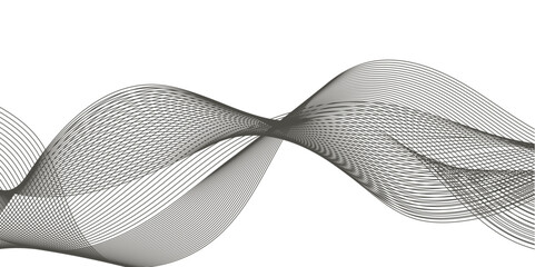 Wall Mural - abstract wave line business background. thin line wavy abstract vector background. curve wave seamle